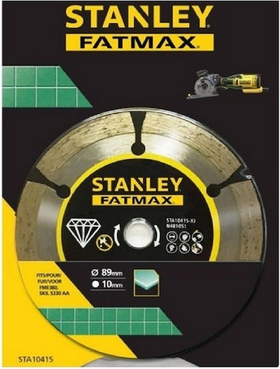 Stanley Δίσκος Κοπής Δομικών Υλικών με 24 Δόντια 89mm