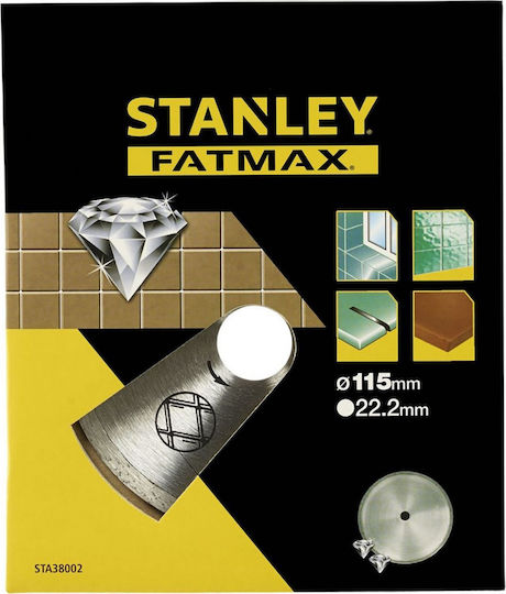 Stanley Диск с непрекъснат ръб 115mm Диск за рязане Строителни материали 115мм