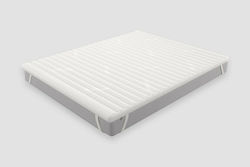 Greco Strom Semi Double Memory Foam Mattress Topper Memory with Removable Cover & Elastic Straps 110x190x7cm