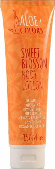 Aloe Colors Sweet Blossom Moisturizing Restoring Body Lotion with Aloe Vera & Vanilla Perfume for Sensitive Skin 150ml