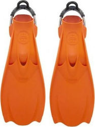 OMS Tribe Indepedent Scuba Diving Fins Medium Orange 967644OR