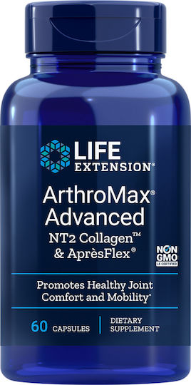 Life Extension ArthroMax Advanced NT2 Kollagen & ApresFlex Besondere Nahrungsergänzungsmittel für die Gesundheit der Gelenke & Knochen 60 Kapseln