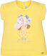 Mayoral Kids Blouse Short Sleeve Yellow