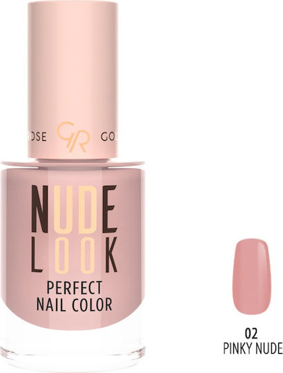 Golden Rose Nude Look Perfect Color Gloss Βερνίκι Νυχιών 02 Pinky Nude 10.2ml