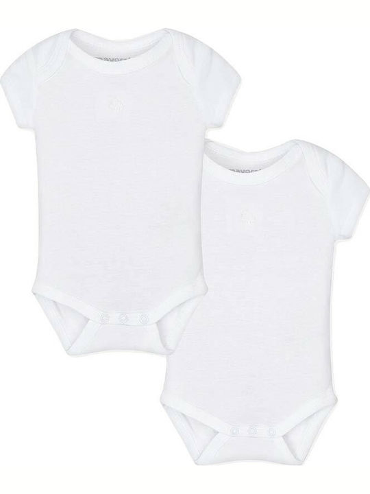 Mayoral Baby Bodysuit Underwear Set Short-Sleeved White