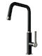 Gessi Tall U-Shaped Kitchen Faucet Counter Inox Black