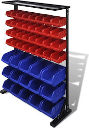 vidaXL Plastic Tool Bin Organiser