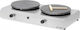 Vimitex Double Commercial LPG Crepe Maker 8kW with Ø35cm Hotplate