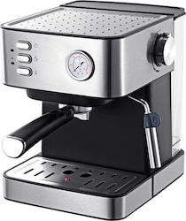 Finlux FEM-1793 Μηχανή Espresso 850W Πίεσης 15bar Ασημί