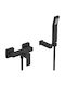 Eurorama Quadra Mixing Shower Shower Faucet Complete Set Black