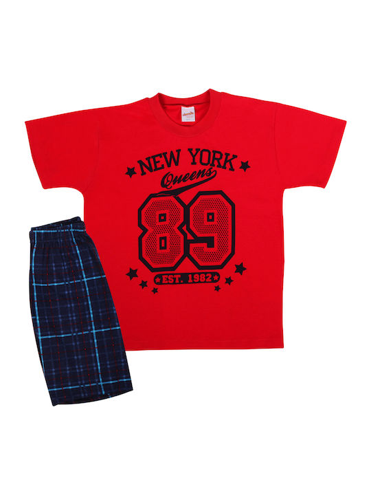 Minerva Παιδική Πιτζάμα Καλοκαιρινή Κόκκινη 9061534118 Skroutz.gr