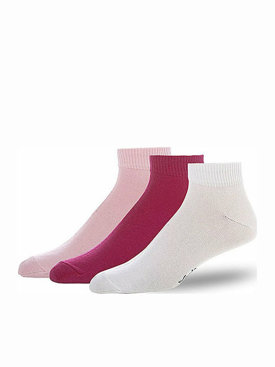 Xcode Kinderstrümpfe Sport Knöchelsocken 3P Sneaker White/Pink/Fuchsia