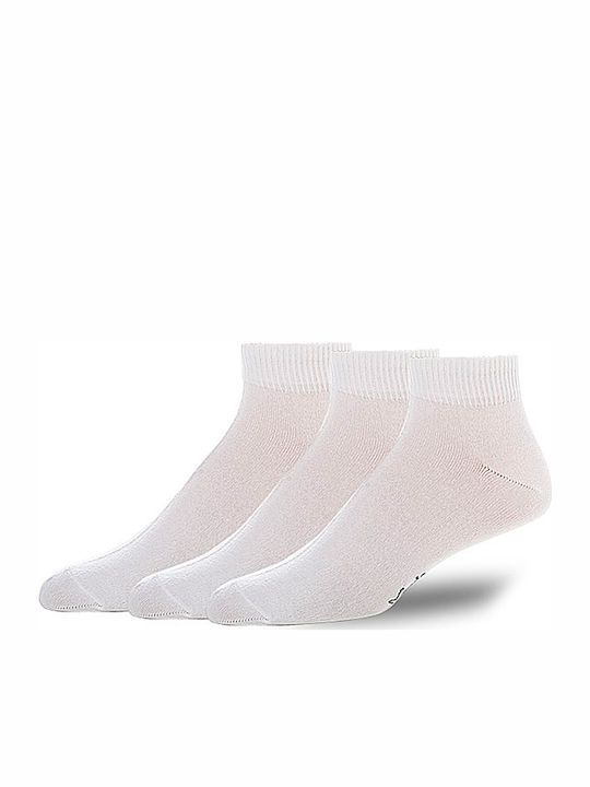 Xcode Sports Kids' Ankle Socks Ankle W White 3 Pairs