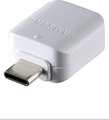 Samsung Convertor micro USB masculin în USB-A feminin Vrac Alb 1buc (GH98-40216A)