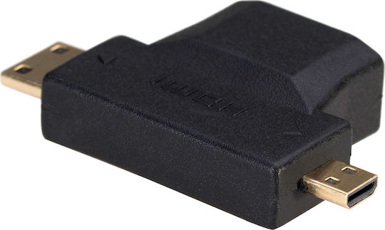 Akyga Converter HDMI female to micro HDMI / mini HDMI male 1pcs AK-AD-23