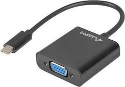Lanberg AD-UC-VG-01 USB-C Masculin În VGA Feminin