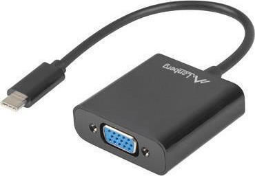 Lanberg Μετατροπέας USB-C male σε VGA female 1τμχ AD-UC-VG-01