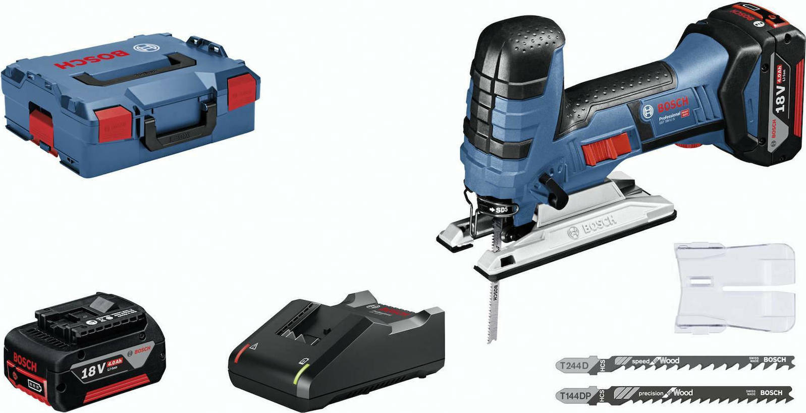 Bosch Σέγα GST 18 V-LI S 18V 2x4Ah | Skroutz.gr