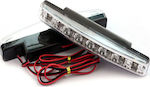 Daytime Running Lights Rectangular Rezistente la apă Lămpi de funcționare pe timp de zi pentru Autoturisme LED Universal 12V 5W 15.6cm cu Iluminare Alb 2buc MG50847