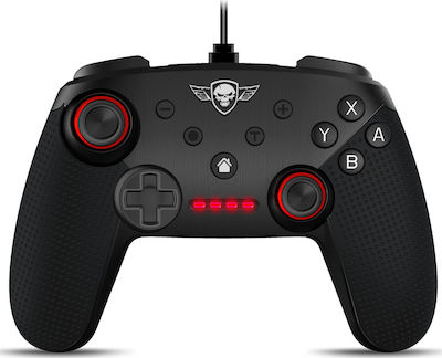 Spirit of Gamer Pro Gaming Wired Gamepad για Switch Μαύρο