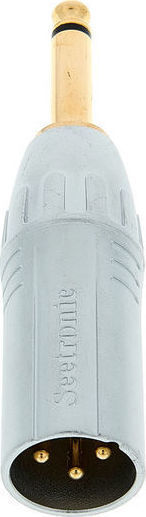 Seetronic Μετατροπέας 6.3mm male σε XLR male Ασημί 1τμχ MA3MP2