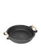 AMT Gastroguss Paella Baking Pan from Cast Aluminum with Non-Stick Interior Coating 32cm