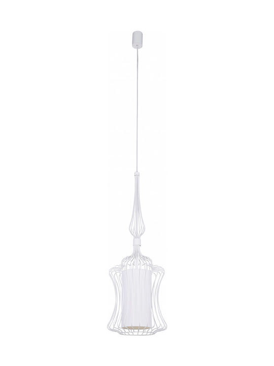 Nowodvorski Abi S Pendant Light Single-Light for Socket E27 White