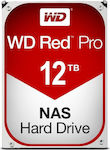 Western Digital Red Pro 12TB HDD Σκληρός Δίσκος 3.5" SATA III 7200rpm με 256MB Cache για NAS