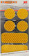 3M Autoaufkleber 12 x 7cm in Gelb Farbe 6Stück