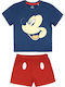Cerda Kids' Pajamas Summer Navy Blue Mickey Mouse