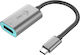 i-tec Converter USB-C male to DisplayPort female Silver 1pcs C31METALDP60HZ