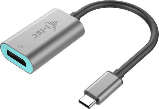 i-tec Converter USB-C male to DisplayPort female Silver 1pcs C31METALDP60HZ