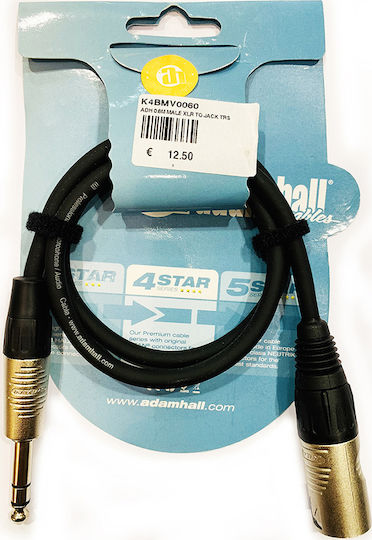 Adam Hall Cable XLR male - 6.3mm male 0.6m (K4BMV0060)