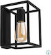 Nowodvorski Crate Vintage Lamp Wall with Socket E27 Black 20x15cm