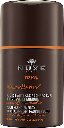 Nuxe Men Nuxellence 24ωρη Ανδρική Λεπτόρρευστη Κρέμα Προσώπου για Ενυδάτωση & Αντιγήρανση με Υαλουρονικό Οξύ 50ml