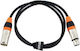 Pro snake TPM 1,0 CC Кабел XLR Мъжки - XLR Женски Черен 1м