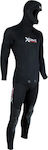 XDive Medusa Jersey Full Diving Suit Double Lined with Chest Pad for Spearfishing Black 5mm 64016