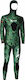 XDive Alga Open Cell Full Diving Suit Shaved with Chest Pad for Spearfishing Camouflage Green 3mm 64130