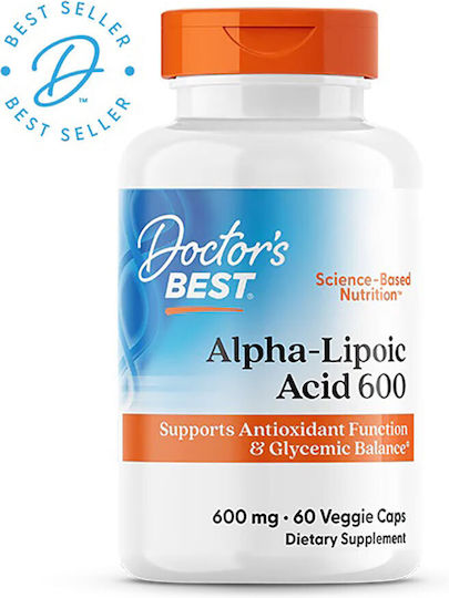 Doctor's Best Alpha-Liponsäure 600mg Besondere Nahrungsergänzungsmittel 1 Stück