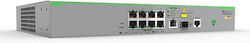 Allied Telesis FS980M/9PS Managed L2 PoE+ Switch with 8 Gigabit (1Gbps) Ethernet Ports and 1 SFP Port