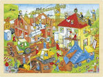 Holz Kinderpuzzle Εργοτάξιο für 3++ Jahre 96pcs Goki