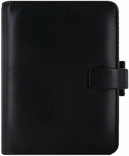 Filofax Metropol Pocket Weekly Organizer Black Leather 14.6x14.6cm