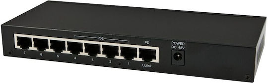 Allnet ALL-SG8208PD Negestionat L2 PoE+ Switch cu 8 Porturi Gigabit (1Gbps) Ethernet