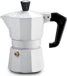 Pezzetti Italexpress Stovetop Espresso Pot for 1Cups White