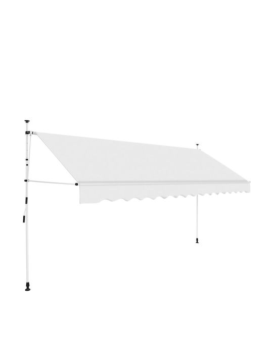 vidaXL Zelt Terrasse Cream 1.2x4m