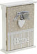 Click Wall Key Holder Wooden 6 positions 19x6x26cm