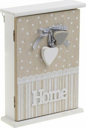 Click Agățătoare Chei De Perete Din Lemn 6 Compartimente 19x6x26cm