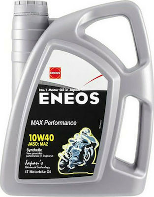 Eneos Max Performance Synthetic Motorcycle Oil for Four-Stroke Engines 10W-40 4lt