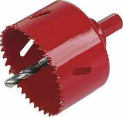 Wolfcraft Hole Saw Set BiM HSS Dry Cutting with Diameter 65mm for Wood, Metal and Plastic