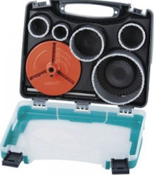 Wolfcraft Set Ferăstraie De Găurit Set Găuri Pentru Ferăstraie Pentru Fixarea Obiectelor Rotunde 33-103mm Găuri De Carotare 8mm Până La 140mm Wolfcraft Set Ferăstraie De Găurit Set Găuri Pentru Ferăstraie Pentru Fixarea Obiectelor Rotunde 33-103mm Găuri De Carotare 8mm Până La 140mm